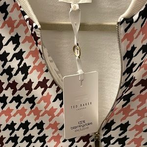 Ted Baker Houndstooth Bomber Cardigan